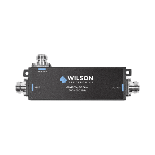 WILSONPRO, WEBOOST 859-120 Separador TAP -7 dB con rango de frecuencia de 575 a 6000 MHz. Ideal para separar la antenas a diferentes longitudes de cable coaxial. 50 Ohm con conectores N Hembra.