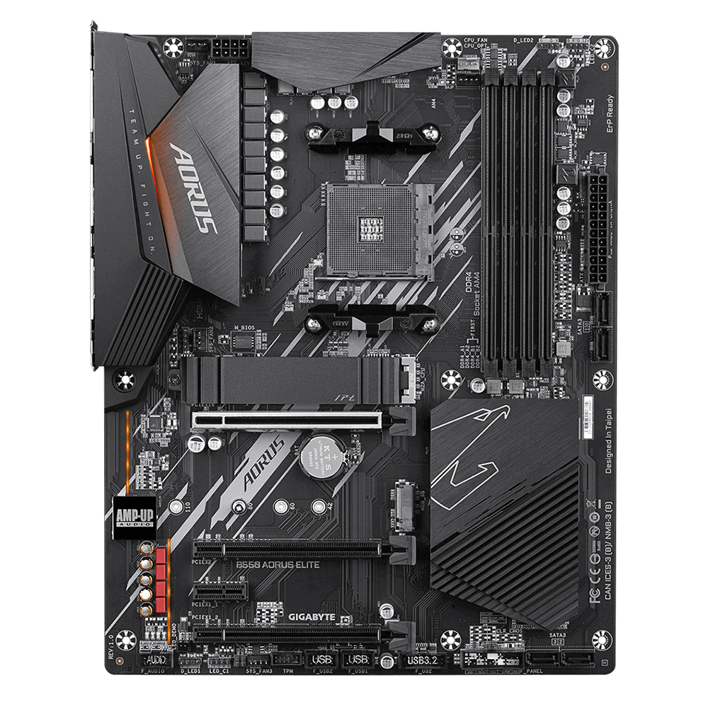 Tarjeta Madre Gigabyte B550 AORUS ELITE, AM4, AMD RYZEN 3000 SERIES, ATX - Image 2