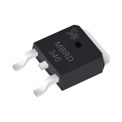 SYSCOM 863-MBRD340G Diodo Rectificador Schottky, 3 Amp., 40 PIV, para SMD, Montaje DPAK, Tipo Anodo Dual.