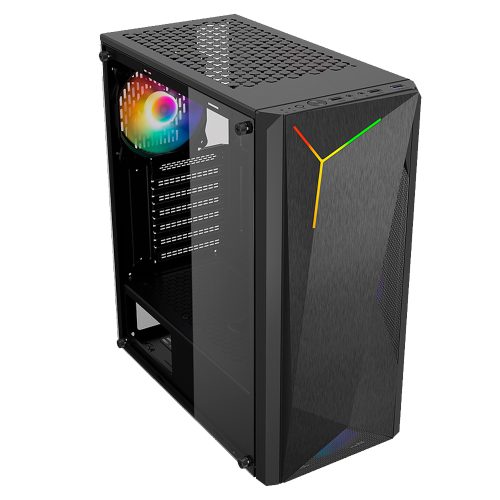 Gabinete Yaguaret STRIKE RGB, Cristal Templado, ATX, Micro ATX, Mini ITX, USB 3.0, CGSTRIKEYGT