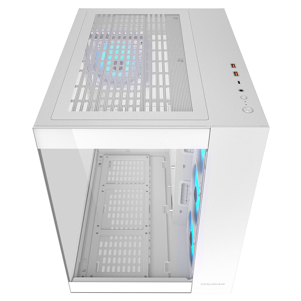 Gabinete Cougar FV150 RGB, Mid-Tower, ATX/Micro-ATX/Mini-ITX, Sin Fuente, 4 Ventiladores Instalados, USB 2.0/3.0, White, 385KA10.0002 - Image 4