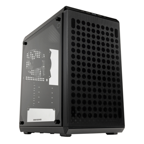 Gabinete Cooler Master MasterBox Q300L V2, Cristal Templado, Micro-ATX/Mini-ITX, USB 3.2, Sin Fuente, 1 Ventilador Instalado, Negro, Q300LV2-KGNN-S01
