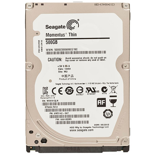 Disco Duro Interno Seagate 500GB, Sata 3, 2.5", Notebook y Consolas ST500LM030