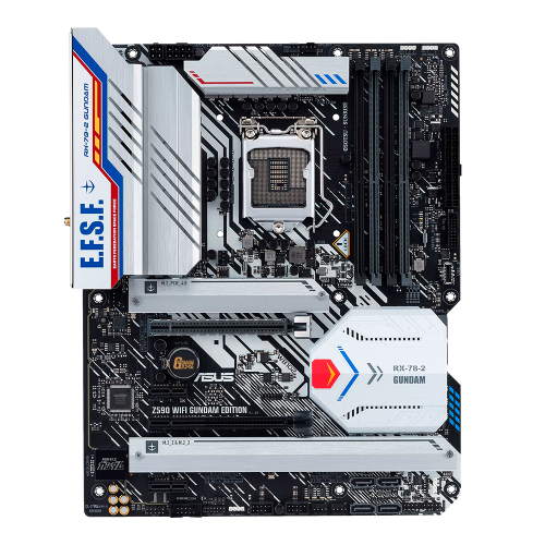 Tarjeta Madre Asus Z590 WIFI GUNDAM EDITION Socket LGA1200 Intel Z590 ATX, DDR4, Intel Core 11th Generación /