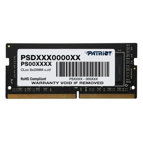 Memoria RAM Patriot Signature DDR4, 32GB, 3200MHz, Non-ECC, CL22, SO-DIMM, PSD432G32002S /MAX. 1 X CLIENTE