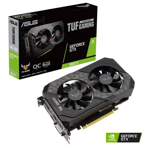 Tarjeta de Video Nvidia GeForce GTX 1660 TI 6GB GDDR6, ASUS TUF GAMING EVO OC, TUF-GTX1660TI-O6G-EVO-GAMING, 3 AÑOS DE GARANTIA NACIONAL
