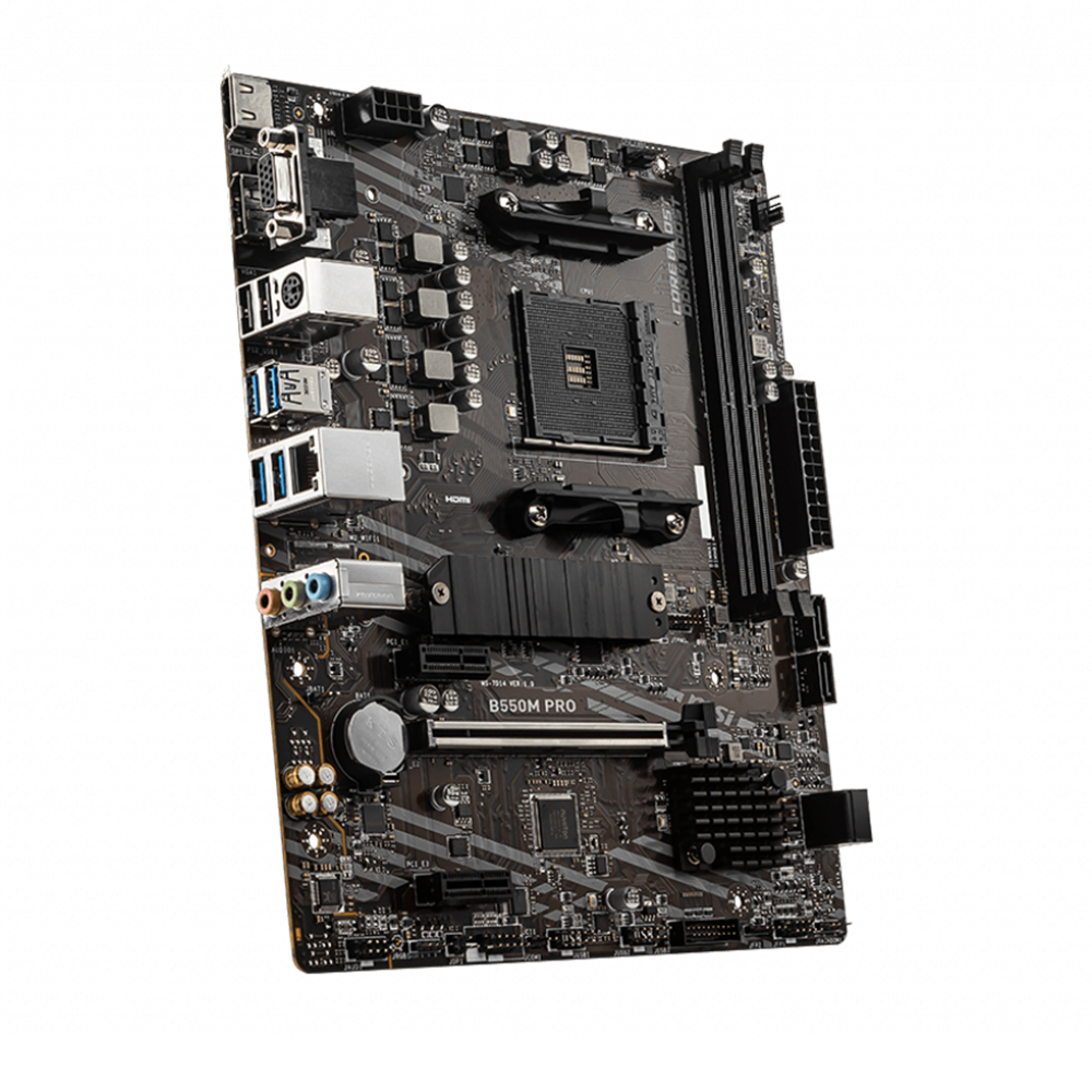 Tarjeta Madre MSI B550M PRO, AM4, AMD RYZEN 3000 SERIES, Micro-ATX - Image 4