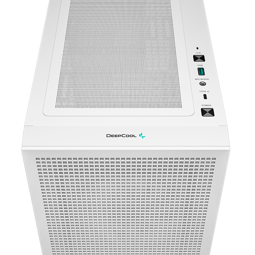 Gabinete DEEPCOOL CH360 DIGITAL, Mini-ITX/Micro-ATX, Cristal Templado, Pantalla Digital de Doble Estado en Tiempo Real, 3 Ventiladores Instalados, Blanco, R-CH360-WHAPE3D-G-1 - Image 8