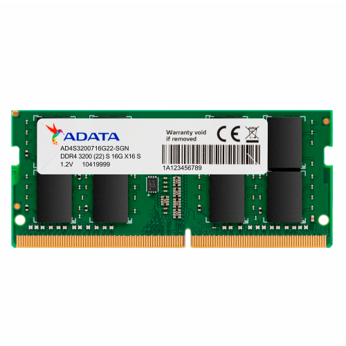 Memoria RAM ADATA Premier DDR4, 3200MHz, 8GB, Non-ECC, SO-DIMM, AD4S32008G22-SGN /MAX. 1 X CLIENTE