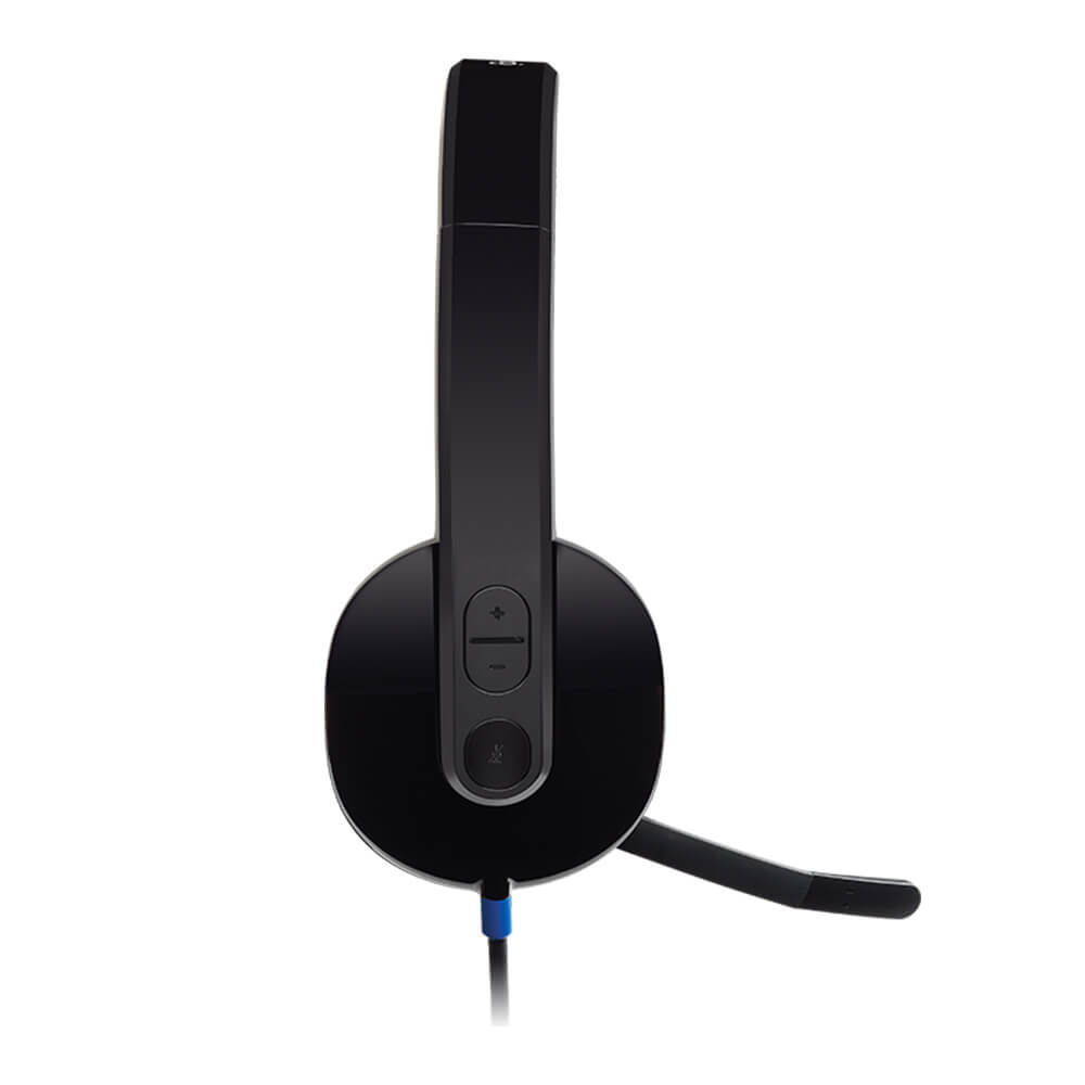 Diadema Logitech H540 Negra, USB, Microfono, Ideal para Call Center, 981-000510 - Image 3