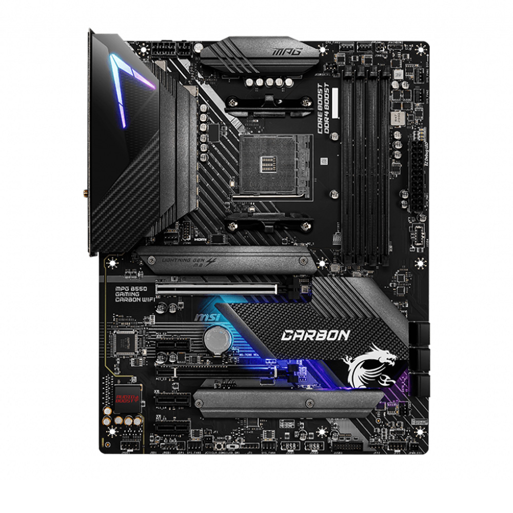 Tarjeta Madre MSI MPG B550 GAMING CARBON WIFI, AM4, AMD RYZEN 3000 SERIES, ATX - Image 2