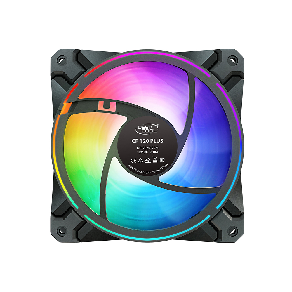 Kit de 3 Ventiladores Deepcool CF 120 PLUS RGB, 3x120mm, Compatibles Aura Sync, DP-F12-AR-CF120P-3P - Image 6
