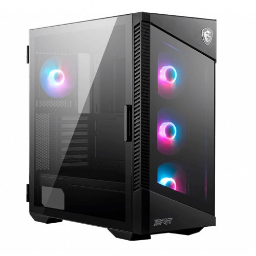 Gabinete MSI MPG VELOX 100R, Cristal Templado, Black /4 Fans RGB, USB 3.2 Tipo C, ATX