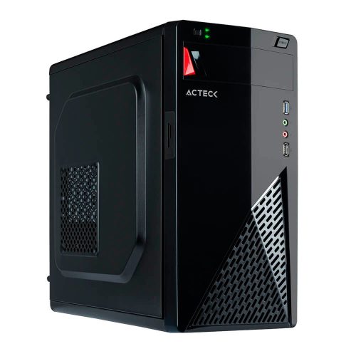 Gabinete Acteck LYNX AC-929035 Black Micro ATX Fuente 500W