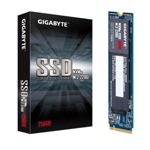Unidad de Estado Solido SSD M.2 NVMe 2280 256GB Gigabyte, GP-GSM2NE3256GNTD /MAX. 1 X CLIENTE