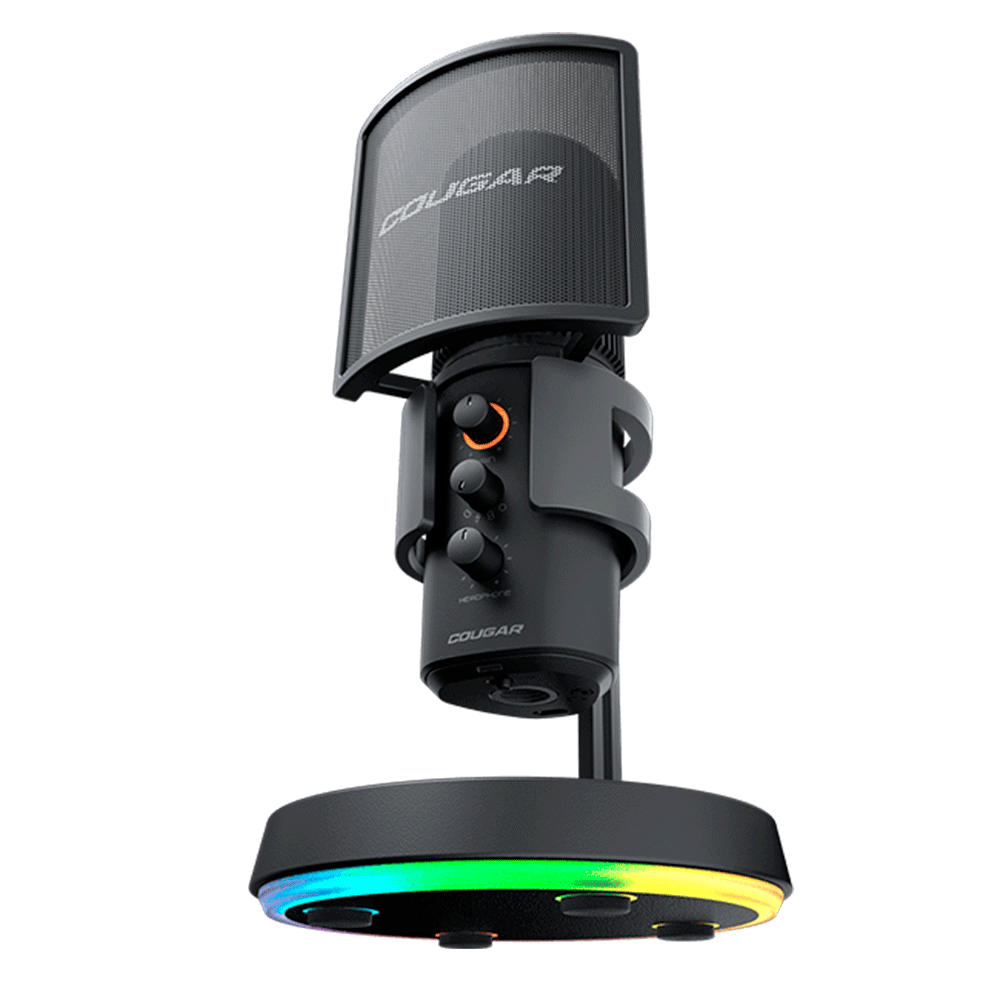 Micrófono Profesional para Gaming, Cougar Screamer X/ Conectividad USB 3.0, Base aislante y Stand incluidos, 3H500MK3B.0001 - Image 5