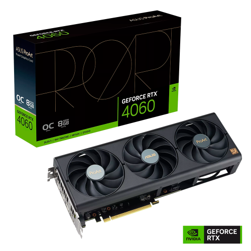 Tarjeta de Video ASUS NVIDIA ProArt GeForce RTX 4060 OC, 8GB, 128-bit GDDR6, PCI Express 4.0, PROART-RTX40060-O8G