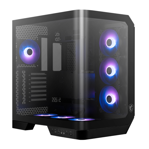 Gabinete MSI MAG PANO 120R PZ, Cristal Templado, E-ATX, USB 3.2, Incluye 7 Ventiladores, Sin Fuente, Negro, Compatible Con Tarjetas Madre Back Connect, MAG PANO 120R PZ