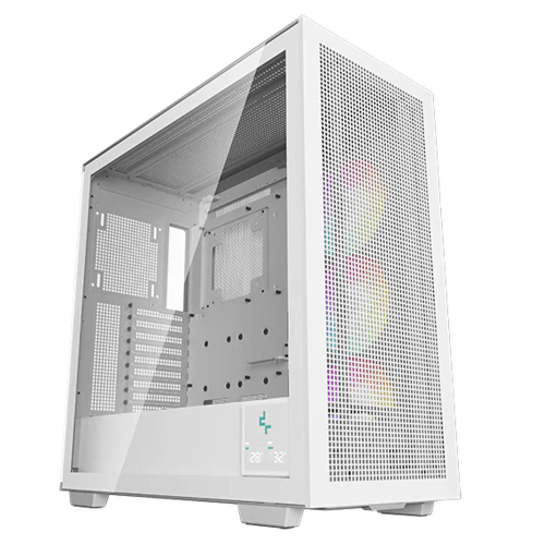 Gabinete DeepCool MORPHEUS White, E-ATX, Cristal Templado, 1 Ventilador 1×420mm ARGB Instalado, Soporte de placa base E-ATX, USB tipo C, Blanco, R-MORPHEUS-WHAPA1-A-1