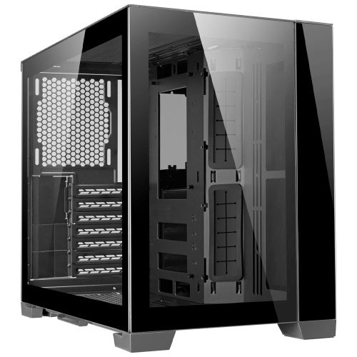 Gabinete Lian Li 011 DYNAMIC Mini Black, Micro ATX, Cristal Templado, O11D-MINI-X (Solo soporta Fuentes SFX y SFX-L)