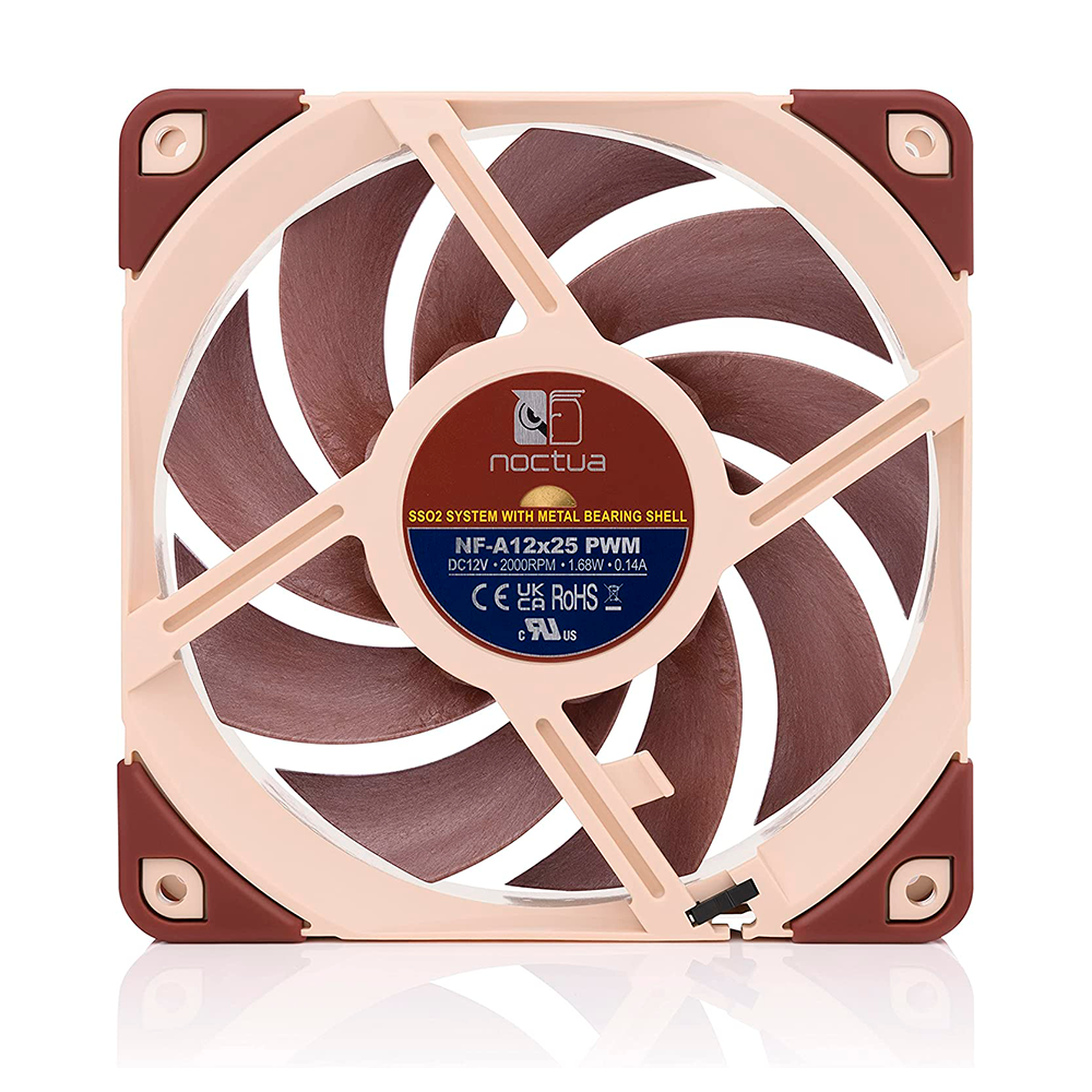 Ventilador Noctua NF-A12X25 PWM, 120mm, 2000RPM, Café, Ventilador Silencioso de Gran Calidad, NF-A12X25 PWM - Image 3