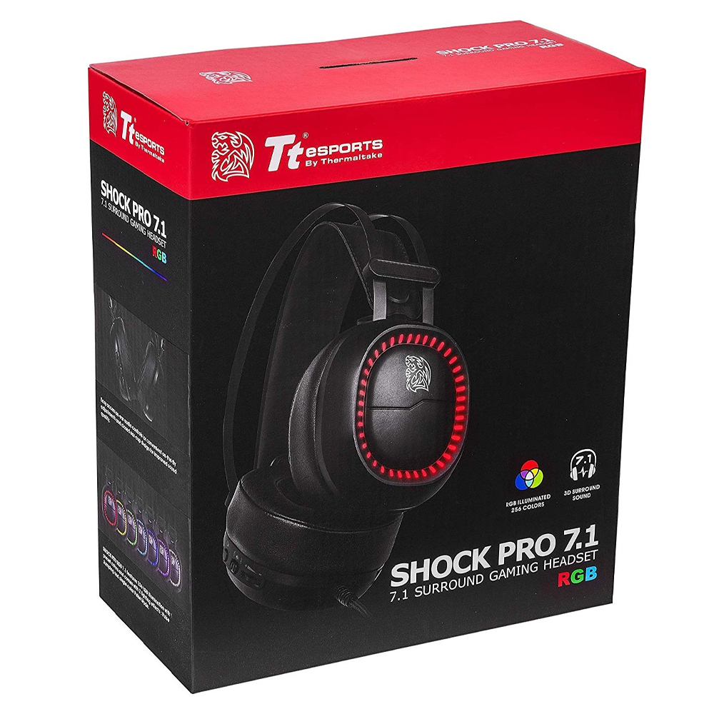 Diadema Gamer Thermaltake Shock PRO RGB 7.1, HT-SHK-DIECBK-25 / - Image 7