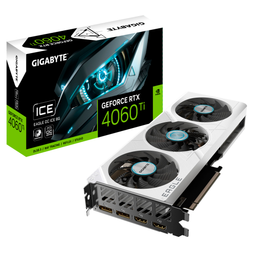 Tarjeta de Video Gigabyte NVIDIA GeForce RTX 4060 Ti EAGLE OC ICE 8G, 8GB, 128-bit GDDR6, PCI Express 4.0, GV-N406TEAGLEOC ICE-8GD