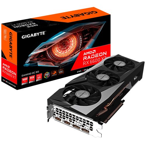 Tarjeta de video Radeon RX 6600 XT 8GB GDDR6, Gigabyte Gaming OC, HDMI, DP/ PCI-e 4.0, Nuevo Chip RDNA 2, GV-R66XTGAMING-OC-8GD, 3 AÑOS DE GARANTIA NACIONAL