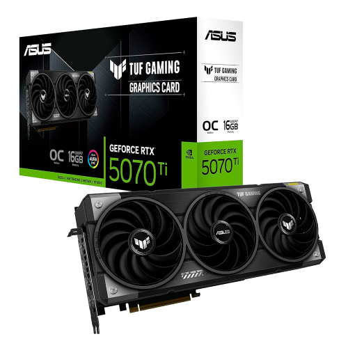Tarjeta de Video ASUS TUF NVIDIA GeForce RTX 5070 Ti 16GB OC Edition, 16GB, 256-bit GDDR7, PCI Express 5.0, TUF-RTX5070TI-O16G-GAMING