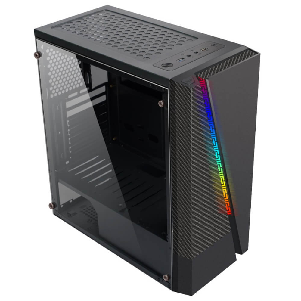 Gabinete Eagle Warrior ILLAPA RGB, Cristal Templado, ATX, USB 3.0 - Audio HD, CGL17ILLAPAYGT - Image 3