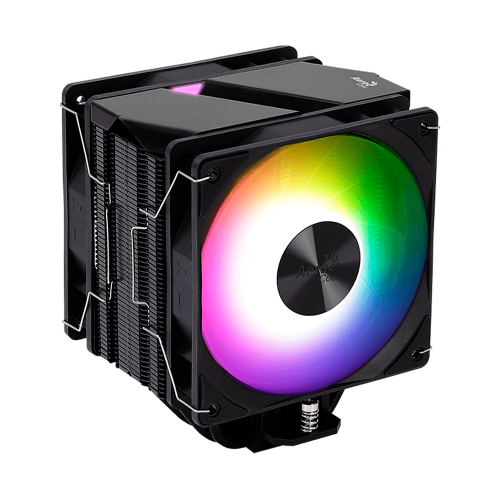 Disipador Aerocool Rime 4 DUAL LED RGB, 120mm, 800-1800RPM, Negro, Aluminio, RIME 4 DUAL