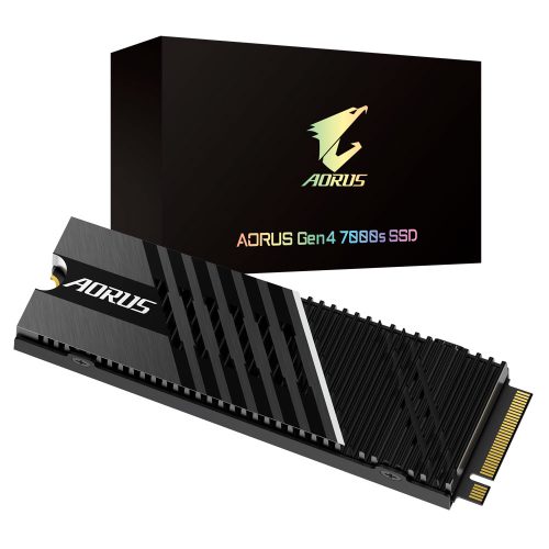 Unidad de estado solido SSD M.2 Nvme PCI-e 4.0 1TB Aorus Gen4, 7000MB/S, Ready PS5, GP-AG70S1TB /MAX. 1 X CLIENTE