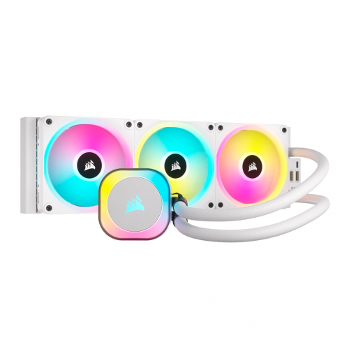 Enfriamiento Líquido Corsair iCUE LINK H150i RGB, 3x120mm, 480-2400RPM, Blanco, CW-9061006-WW
