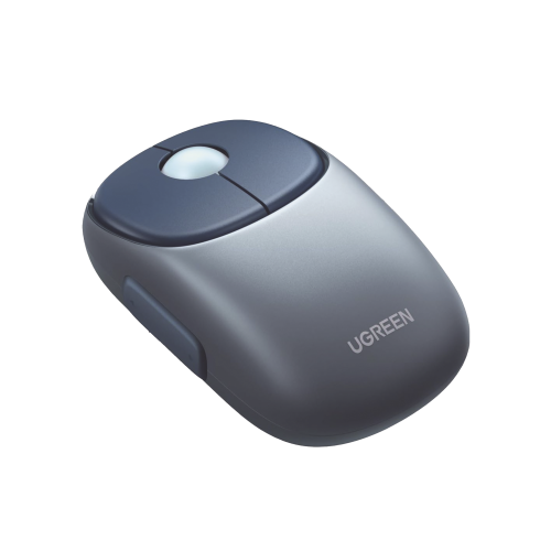 UGREEN 90538 Mouse Inalámbrico FUN | Recargable| 2.4G & Bluetooth | 4 Niveles de DPI | Silencioso | Ergonómico | 5 Botones | Compatible con Windows, macOS 10.5, Android iOS Linux y Chrome OS | Color Azul.