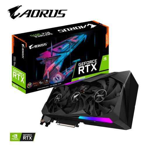 Tarjeta de Video Nvidia GeForce RTX 3070 TI 8GB, Aorus MASTER LHR, GV-N307TAORUS-M-8GD, 3 AñoS DE GARANTIA NACIONAL