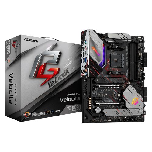 Tarjeta Madre Asrock B550 Phantom Gaming VELOCITA AMD Ryzen 3ra Gen. AM4 ATX