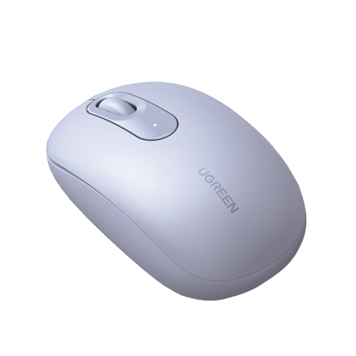 UGREEN 90671 Mouse Inalámbrico 2.4G 800/1200/1600/2400 DPI | Función de 3 botones | Alcance 10m | Silencioso | Ergonómico | Anti-caída y Anti-interferencias | Batería Alcalina AA incluida | Color Dusty Blue.