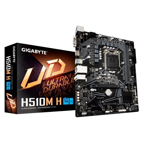 Tarjeta Madre Gigabyte H510M H Socket LGA1200 Intel H510 Micro-ATX, DDR4, Intel Core 11th Generación