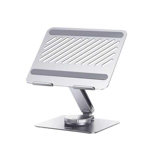 UGREEN 90849 Soporte Giratorio de Aluminio para Laptop | Giratorio 360° | Función de Bloqueo | Soporta Laptops de 10 a 17.3»| Capacidad de Carga 5Kg | Excelente Estabilidad | Diseño Ergonómico | Altura y Angulo Ajustable | Plegable y Port&amp