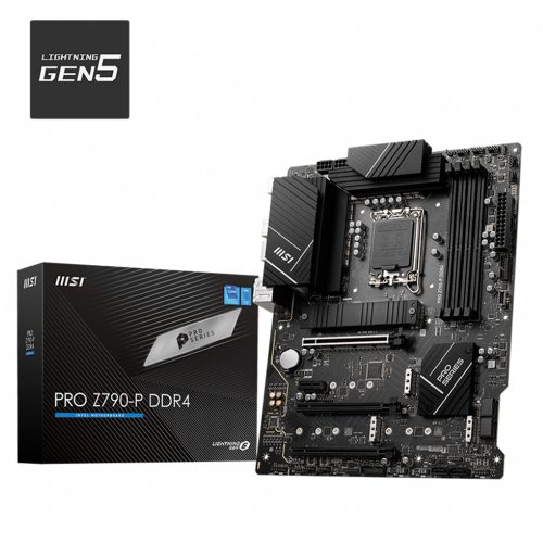 Tarjeta Madre MSI PRO Z790-P DDR4, Socket LGA1700, ATX, SATA3 y USB3.2, M.2, Intel Core 12th y 13th Generación /