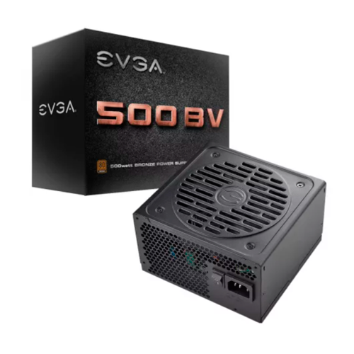Fuente de Poder EVGA 500W 500 Bv 80 Plus Bronze ATX, 100-BV-0500-K1 /