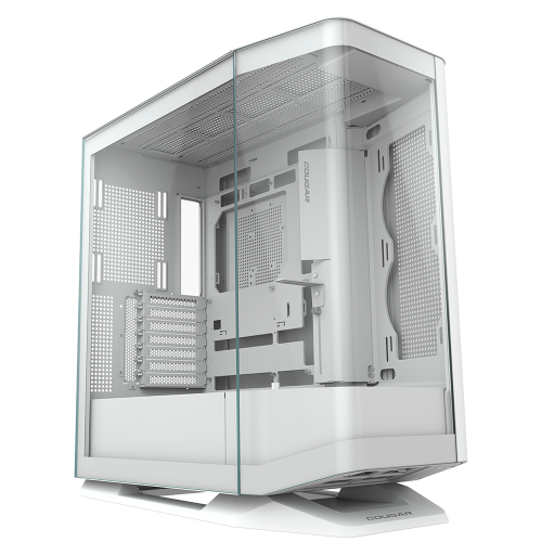 Gabinete Cougar FV270, MidTower E-ATX, Ventiladores ARGB PWM Integrados, Prisma de Luz, Protector de Filtro, Soporte Sin Herramientas, Blanco, 3858M60.0002