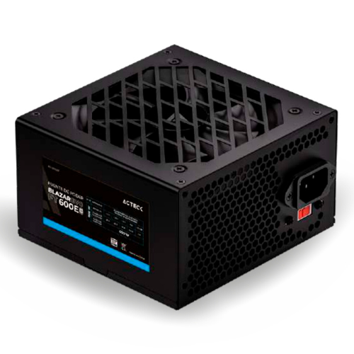 Fuente de Poder Acteck Blazar Evo FT600E, 20+4 pin ATX, 120mm, 600W, Negro, ES-05003E