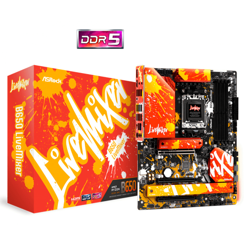 Tarjeta Madre ASRock ATX B650 LiveMixer, Socket AM5, AMD B650, HDMI, Up To 128GB DDR5, B650 LIVEMIXER