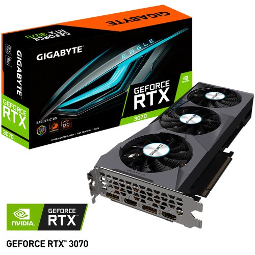 Tarjeta de Video Nvidia GeForce RTX 3070 8GB, Gigabyte Eagle OC, GV-N3070EAGLE OC-8GD, SOLO 1 PIEZA POR CLIENTE