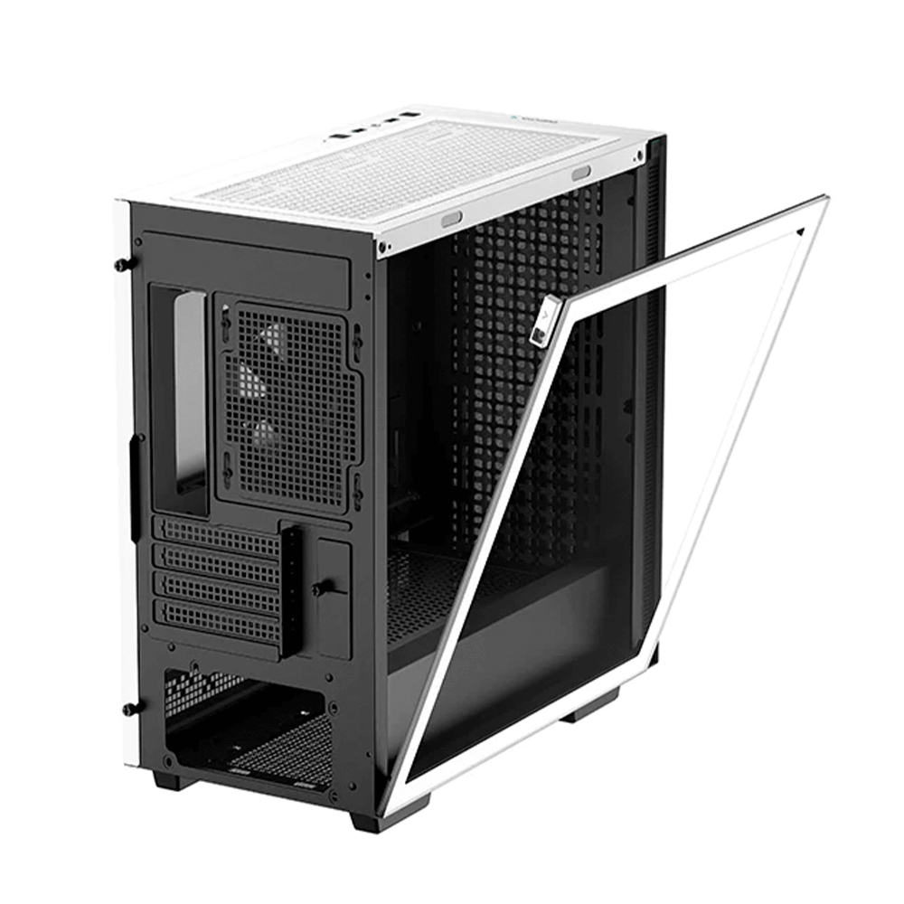 Gabinete Gamer DeepCool CH370, Cristal Templado, Mini-Tower, Micro-ATX/Mini-ITX, USB 3.2, Sin Fuente, 1 Ventilador Instalado, Blanco, R-CH370-WHNAM1-G-1 - Image 2