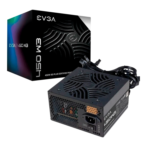 Fuente de poder EVGA W3 450W, 80 Plus, 100-W3-0450-K1