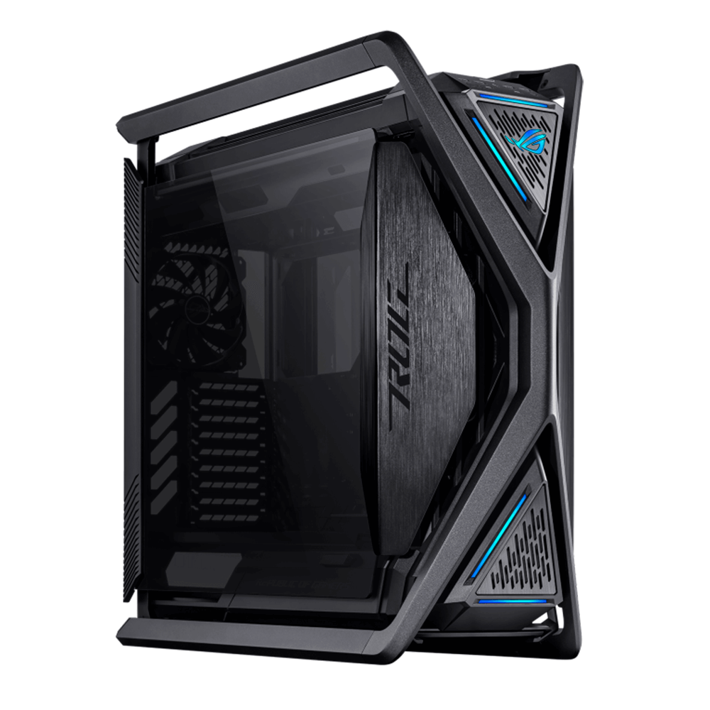 Gabinete Gamer ASUS ROG Hyperion GR701 EATX, Estructura semiabierta, Paneles laterales sin herramientas, Soporta hasta 2 radiadores de 16.535 in, Soporte para tarjetas gráficas, 2 paneles frontales tipo C, GR701/BK/PWM FAN / - Image 6