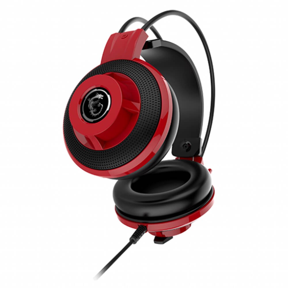 Diadema Gamer MSI DS501 Jack 3.5mm x2, Roja - Image 5
