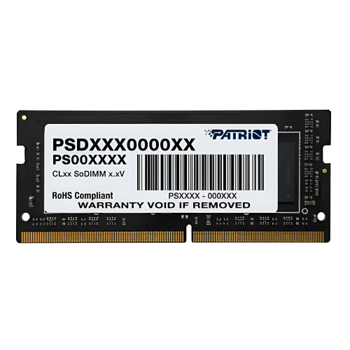Memoria RAM Patriot Signature DDR4, 2666MHz, 4GB, Non-ECC, CL19, SO-DIMM, PSD44G266681S /MAX. 1 X CLIENTE